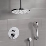 Remer SFH71 Ceiling Rain Shower System with Handheld, Rain Shower Head, Shower Faucet Set